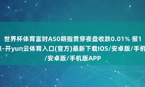 世界杯体育富时A50期指贯穿夜盘收跌0.01% 报14989点-开yun云体育入口(官方)最新下载IOS/安卓版/手机版APP
